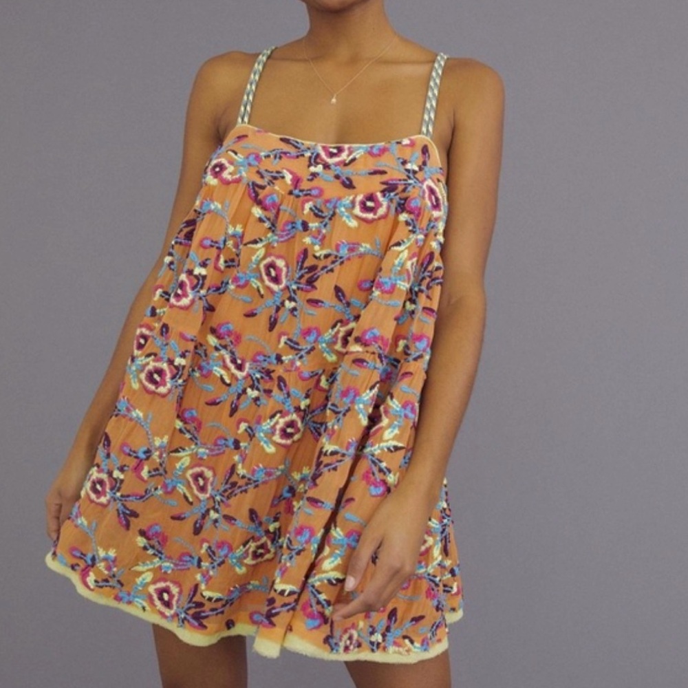 Kimchi Blue Orange Short Dress